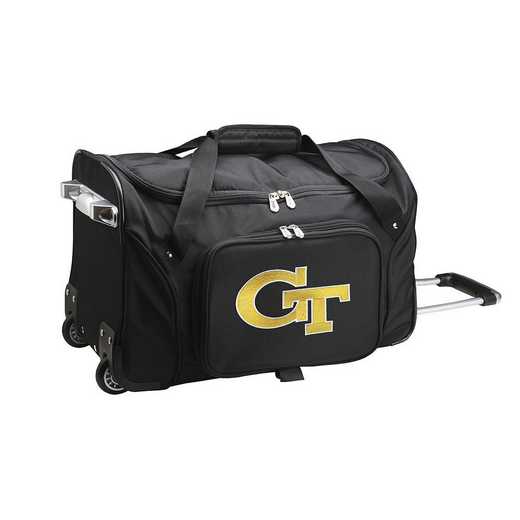 CLGTL401: NCAA Georgia Tech Yellow Jackets 22IN WHLD Duffel Nylon Bag